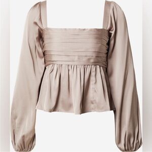 Emerson Satin Long Sleeve Top